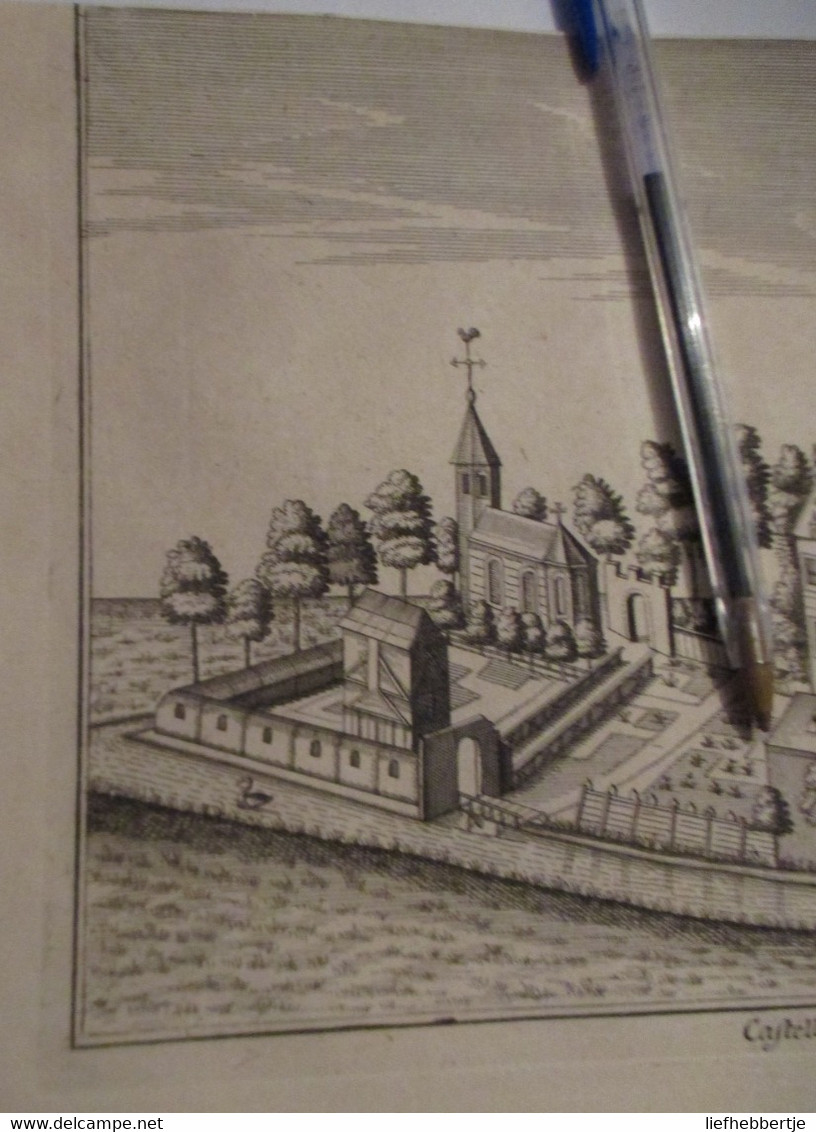 Kasteel Van Boelare   - Kaart Uit Sanderus 1735 - Cartes Topographiques
