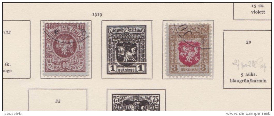 Lithuania     .            Page With Stamps - Litouwen