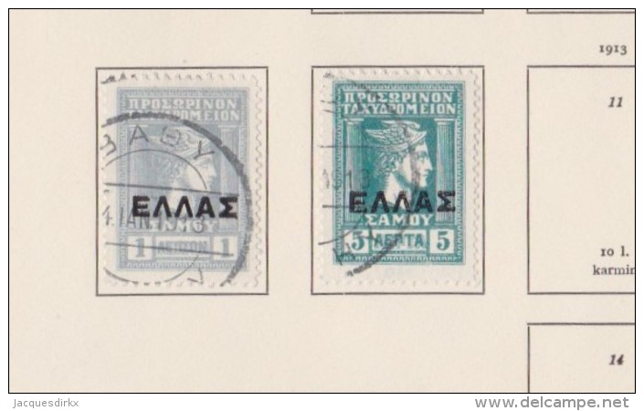 Samos   .           Page With Stamps - Gebruikt