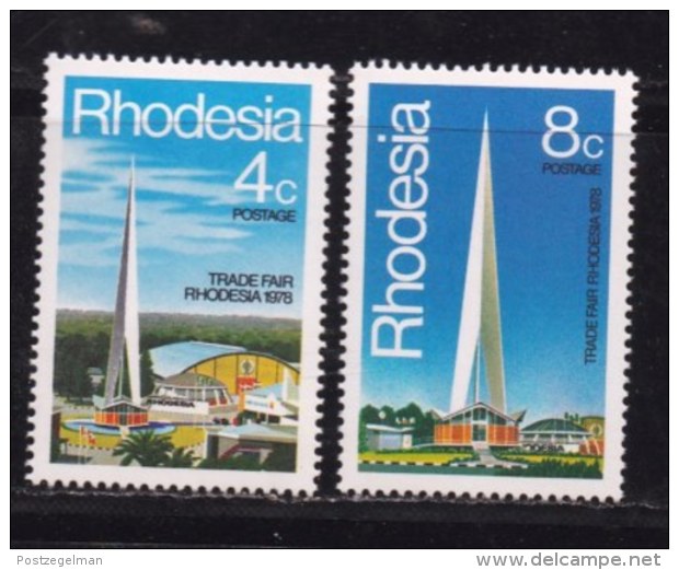 RHODESIA, 1978, Mint Never Hinged Stamp(s) , MI 204-205, Rhodesia Fair,   #132 - Rhodésie (1964-1980)