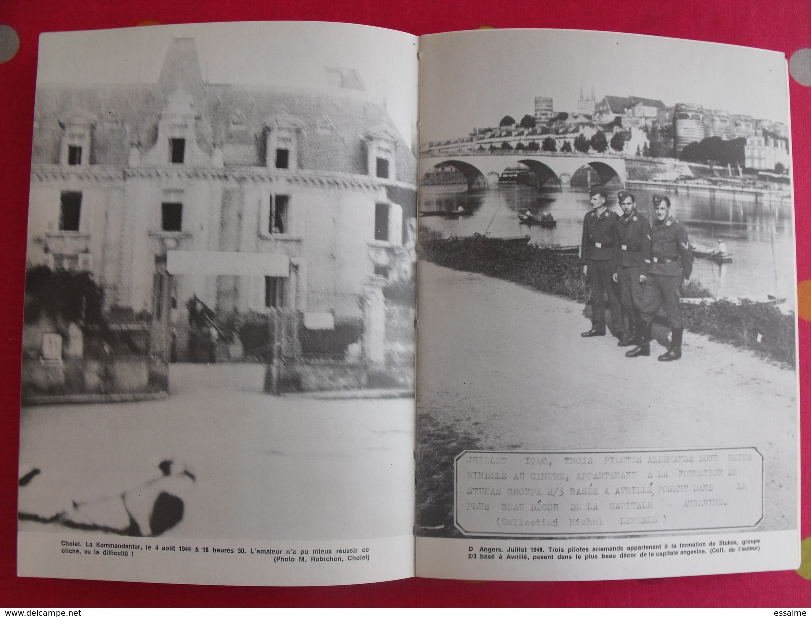 l'anjou des années 40. chroniques; michel lemesle. 1974 les éditions du choletais. nombreuses photos.