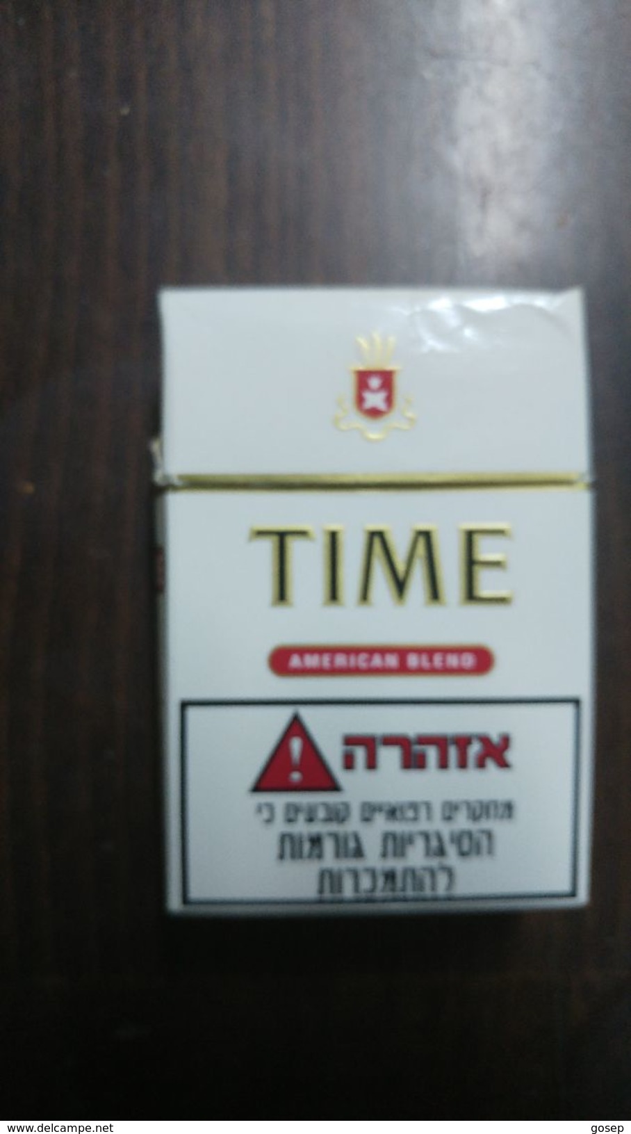 Israel-box Empty Cigarette-time American Blend-(9) - Empty Cigarettes Boxes