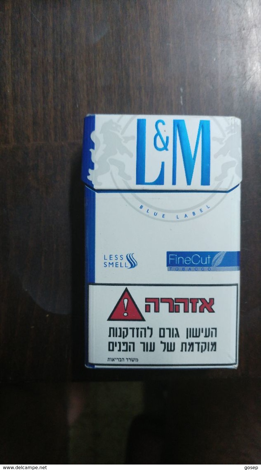 Boxes Israel-box Empty Cigarette-l.m Blue Label-(18) - Estuches Para Cigarrillos (vacios)