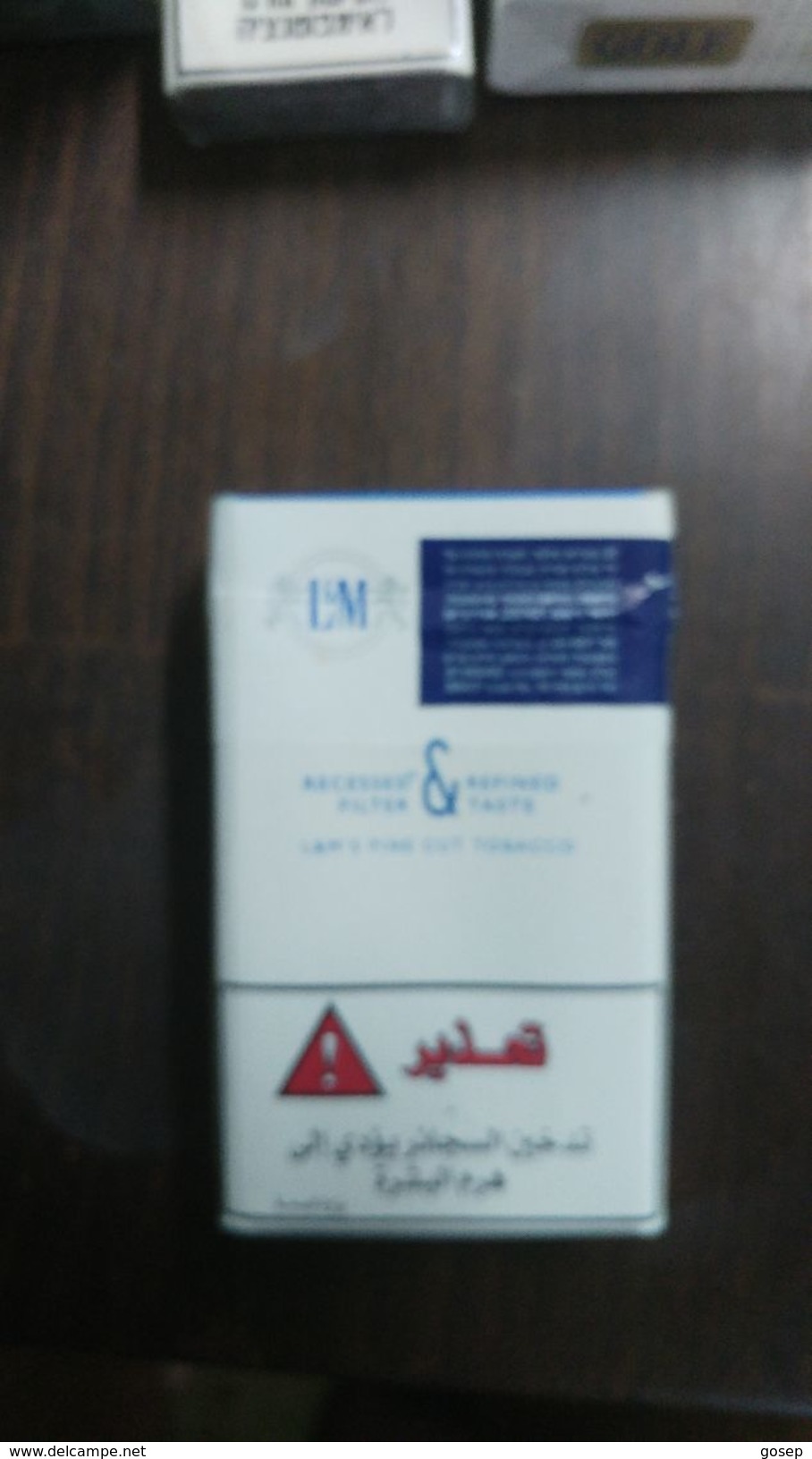 Boxes Israel-box Empty Cigarette-l.m Blue Label-(18) - Estuches Para Cigarrillos (vacios)