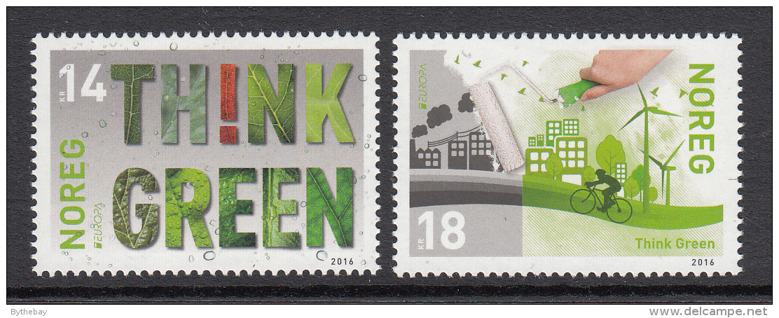 Norway 2016 Set Of 2 Think Green - EUROPA - Nuovi