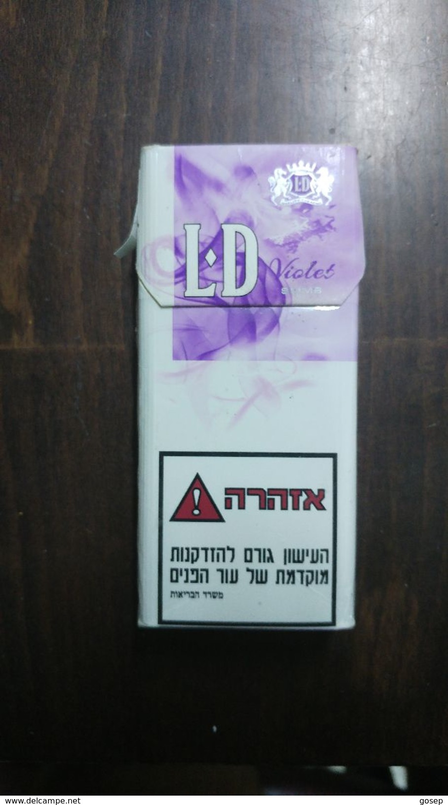 Boxes Israel-box Empty Cigarette-l.d Viglet Slims-(a)-(25) - Empty Cigarettes Boxes