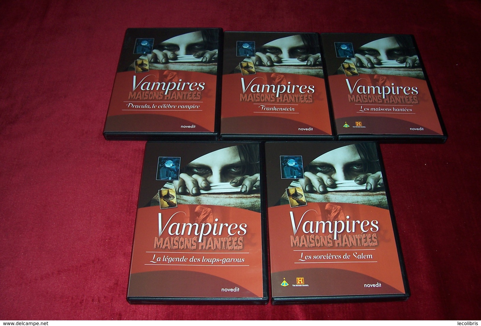 LOT DE 5 DVD POUR 10 EUROS VAMPIRES MAISON HANTEES   REF 40 16 30 6 - Collections & Sets