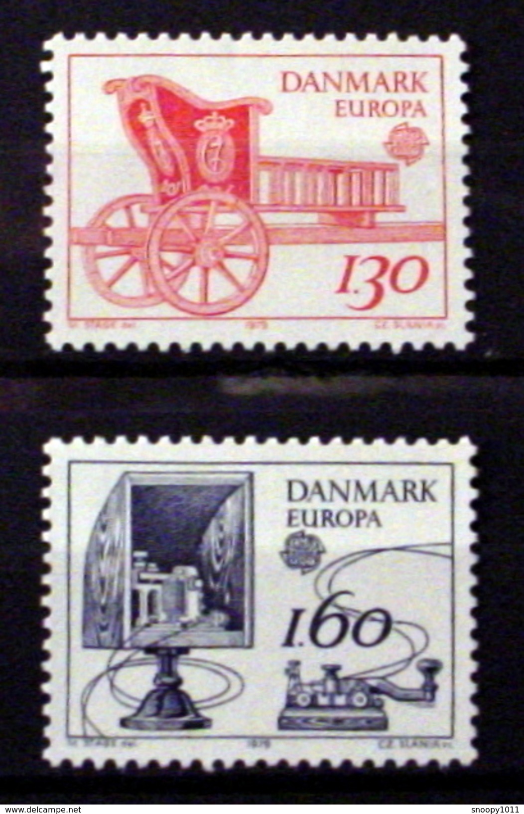 DENMARK # 651-652.   EUROPA - Communication.  MNH (**) - Unused Stamps