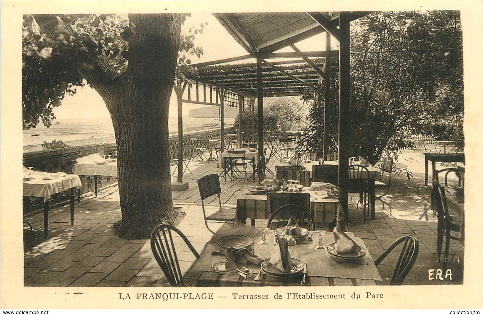 / CPA FRANCE 11 "La Franqui Plage, Terrasses De L'établissement Du Parc" - Other & Unclassified