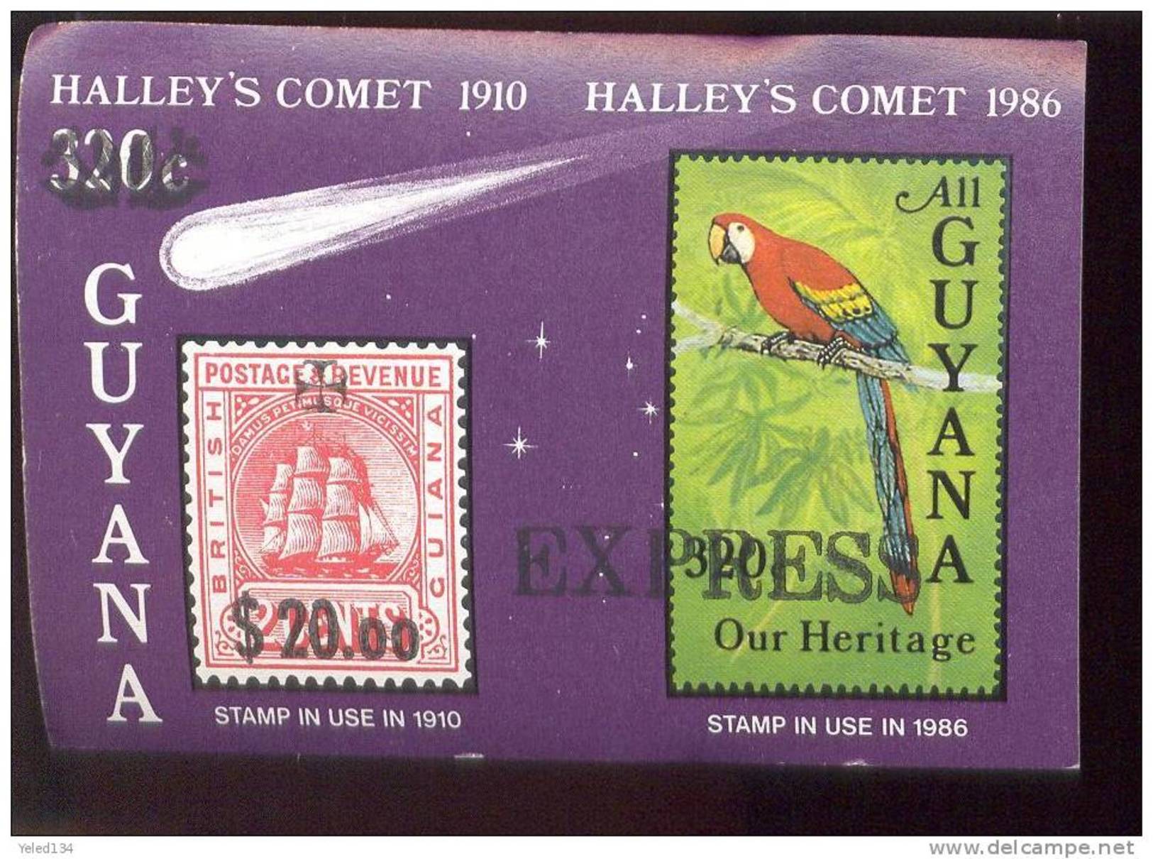 MNH GUYANA # E-6;SURCHARGE;OVER PRINTED;UNPERFORAITED.HALLEY´S COMET - Guyana (1966-...)