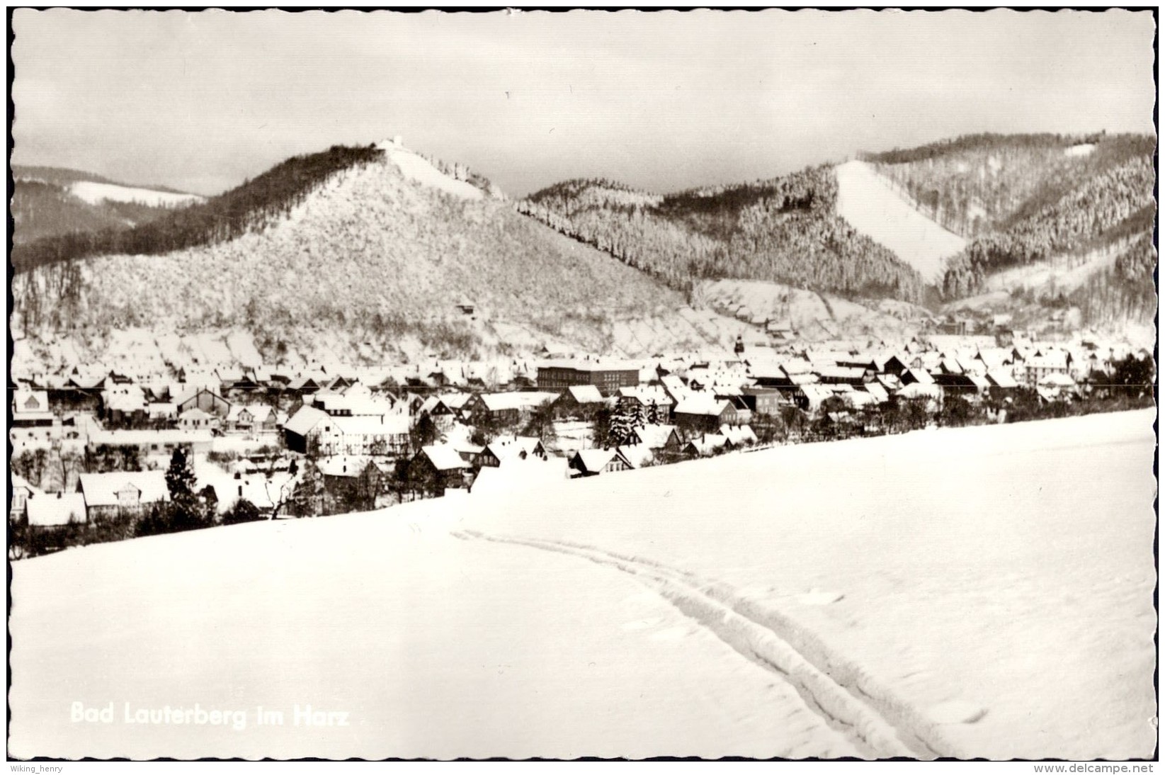 Bad Lauterberg - S/w Ortsansicht 1 - Bad Lauterberg