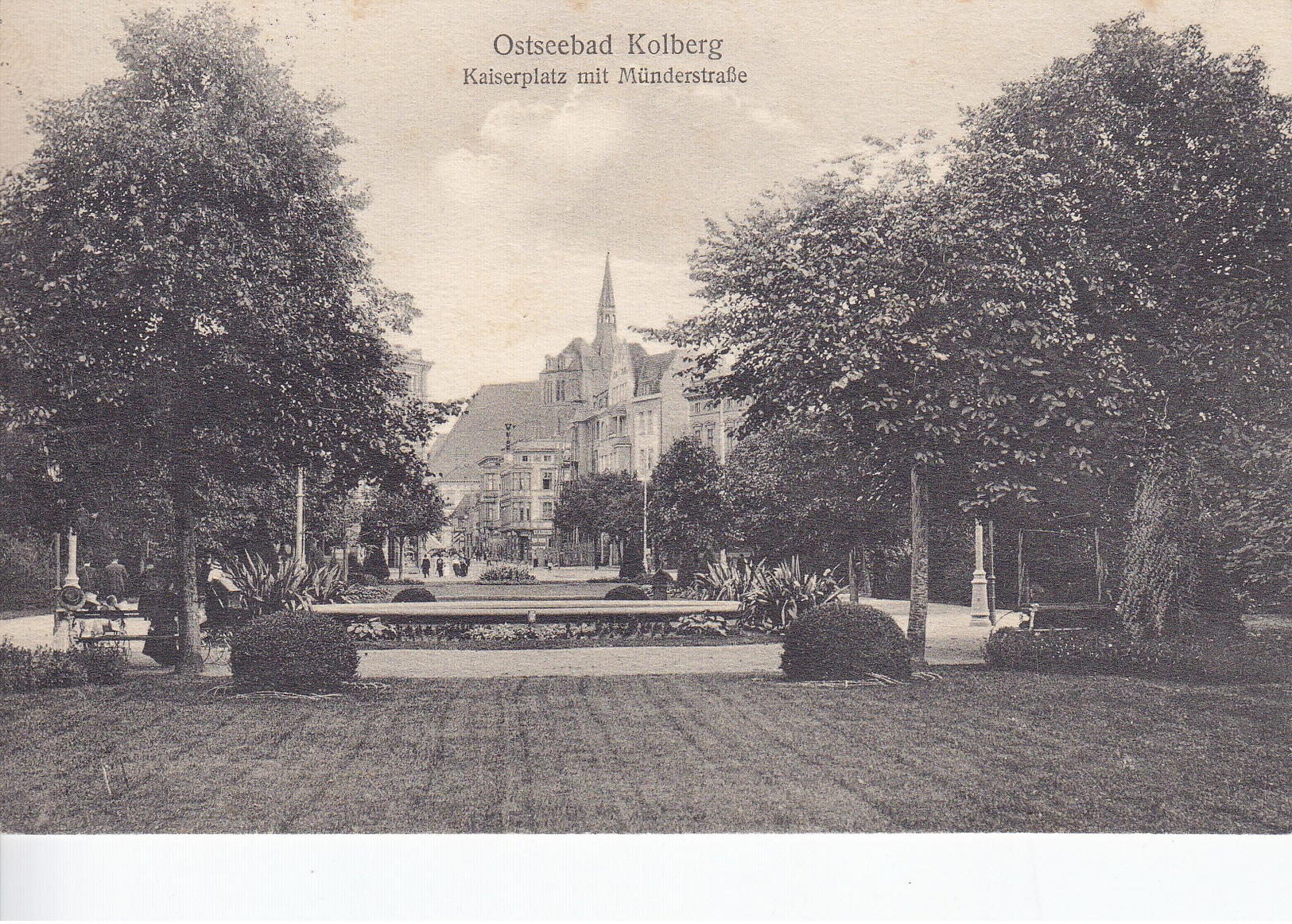 Ak Kolberg, Kaiserplatz Mit Münderstraße, 1915 - Polen