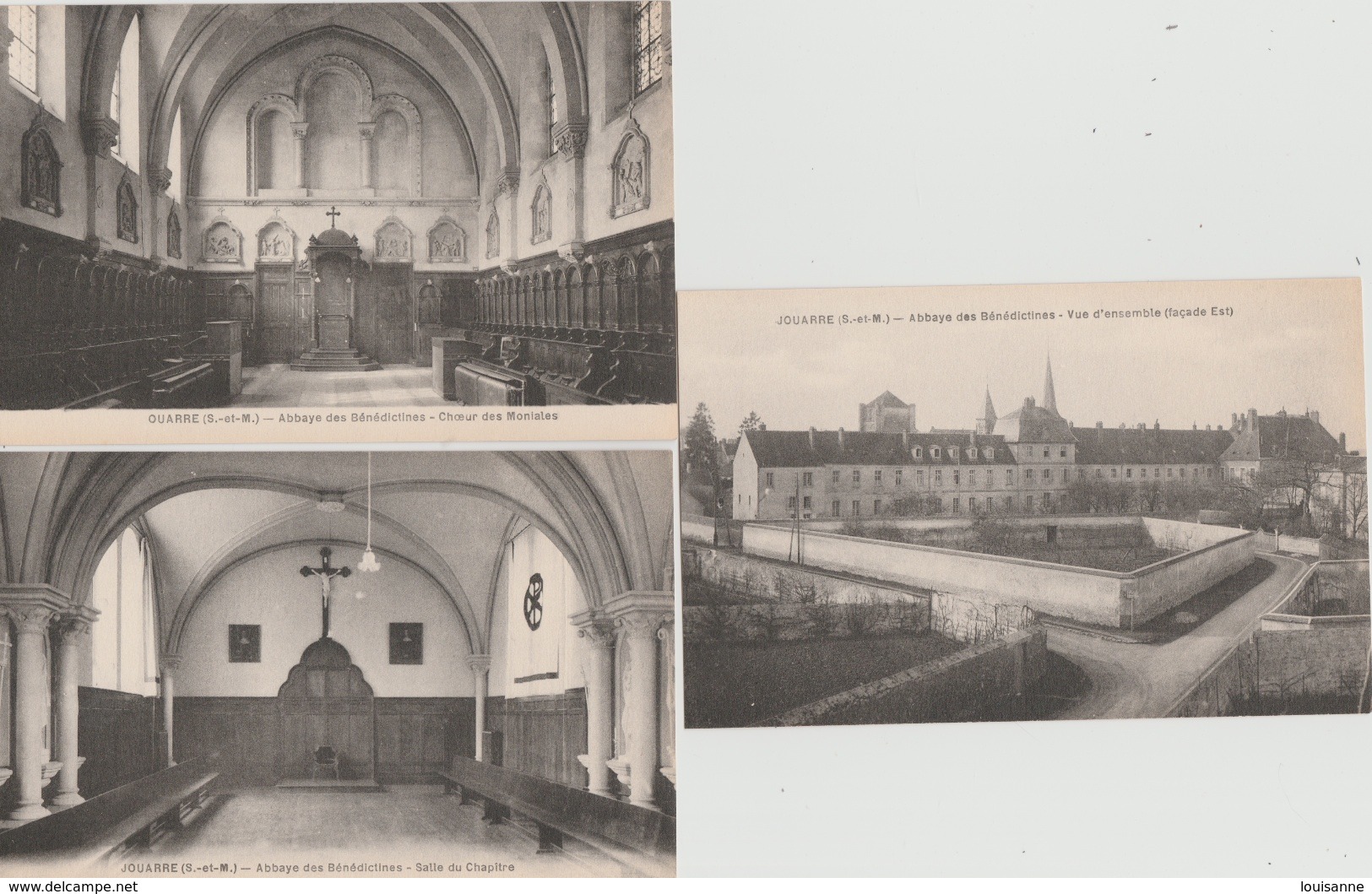 17 / 7 / 449  -    LOT  DE  9  CPA  DE  L'ABBAYE  DES  BÉNÉDICTINES   -  JOUARRE ( 77 ) - 5 - 99 Cartes