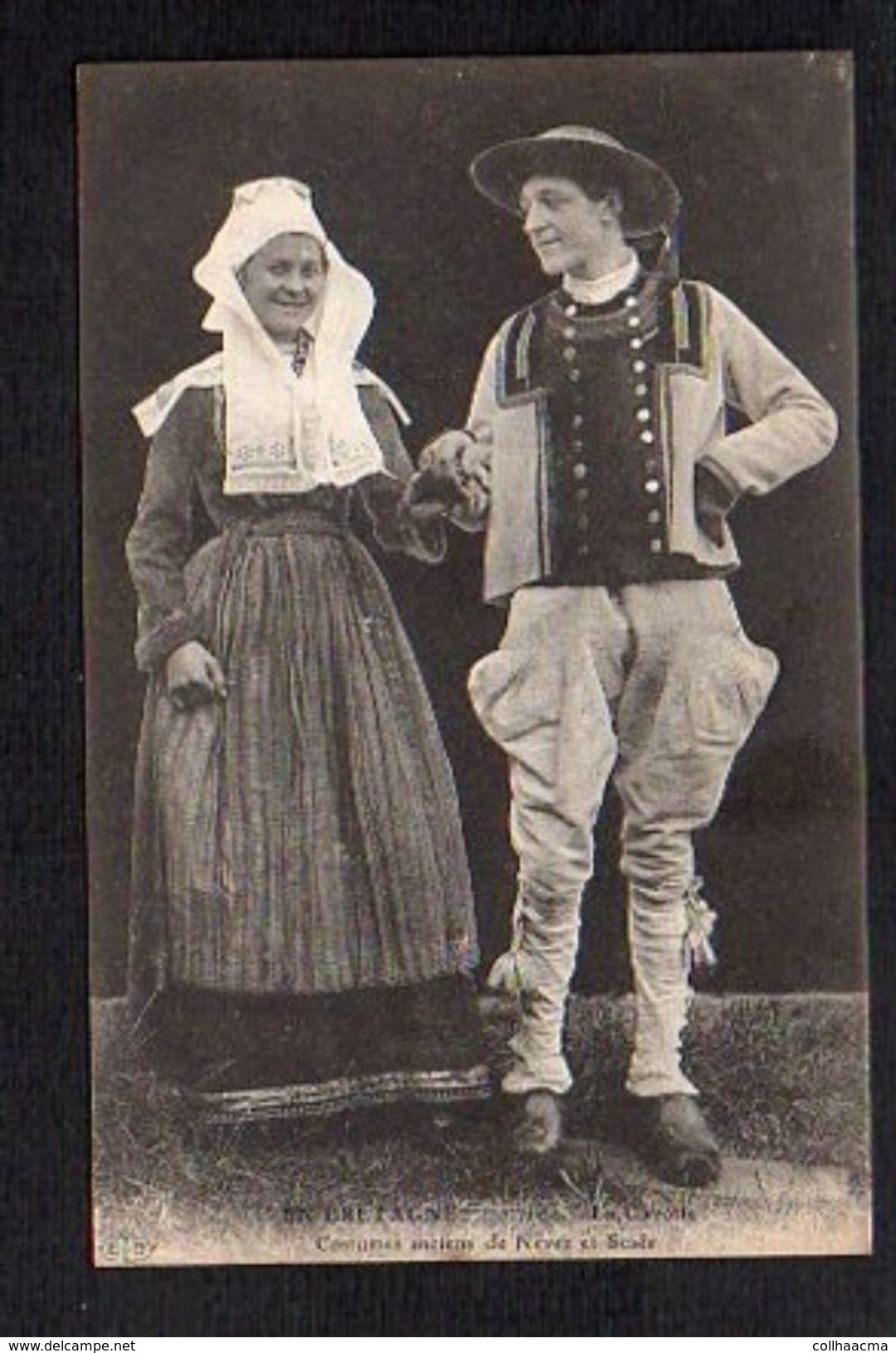 Folklore / Région Bretagne / La Gavotte / Costumes Anciens De Nevez Et Scaer - Bretagne