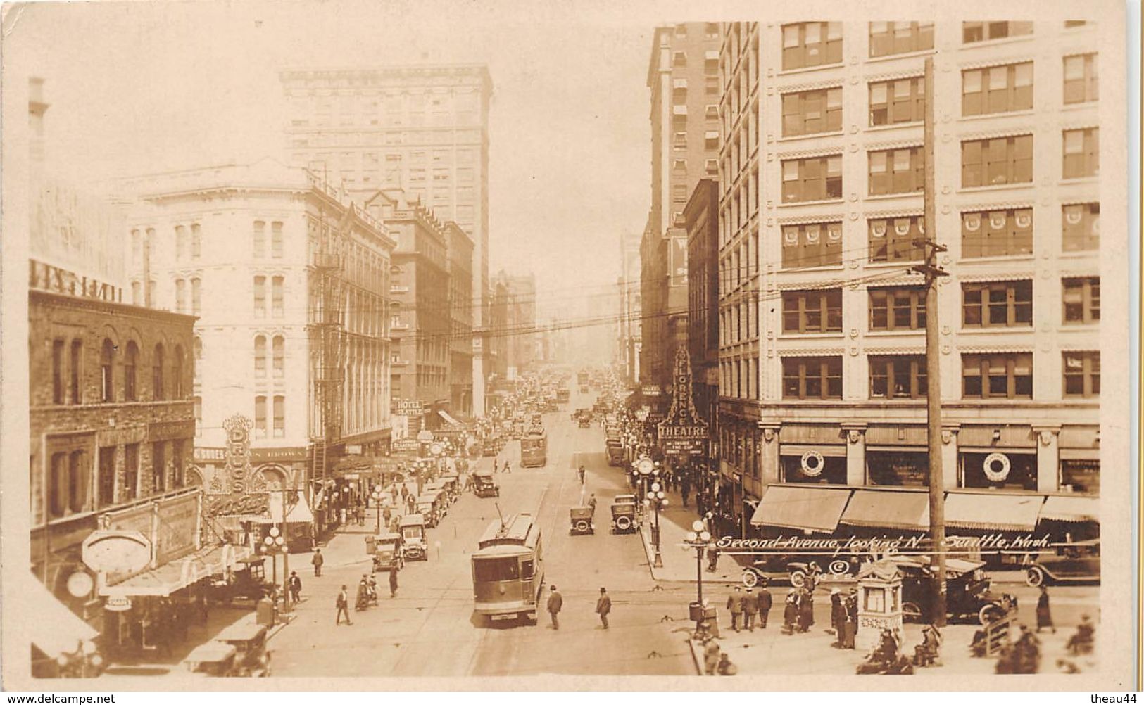 ¤  -  ETAT-UNIS  -  SEATTLE  -  Carte-Photo  -  Second Avenue Looking N   -  ¤¤ - Seattle