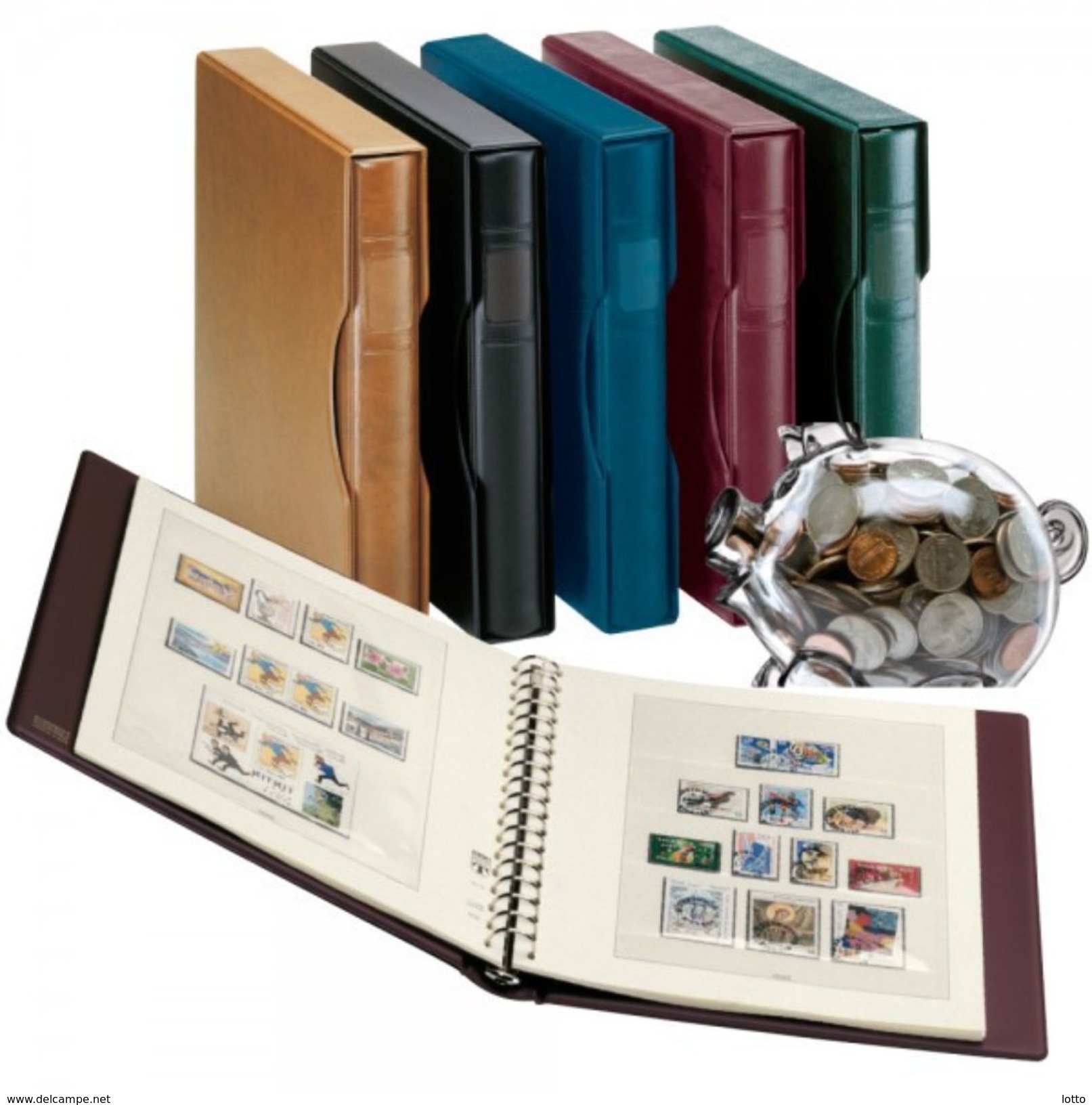 Set: Lindner Ringbinder REGULAR Mit Schutzkassette, - Der Klassiker - Farbe Nach Wahl +++ NEU OVP +++ (1124) - Binders Only