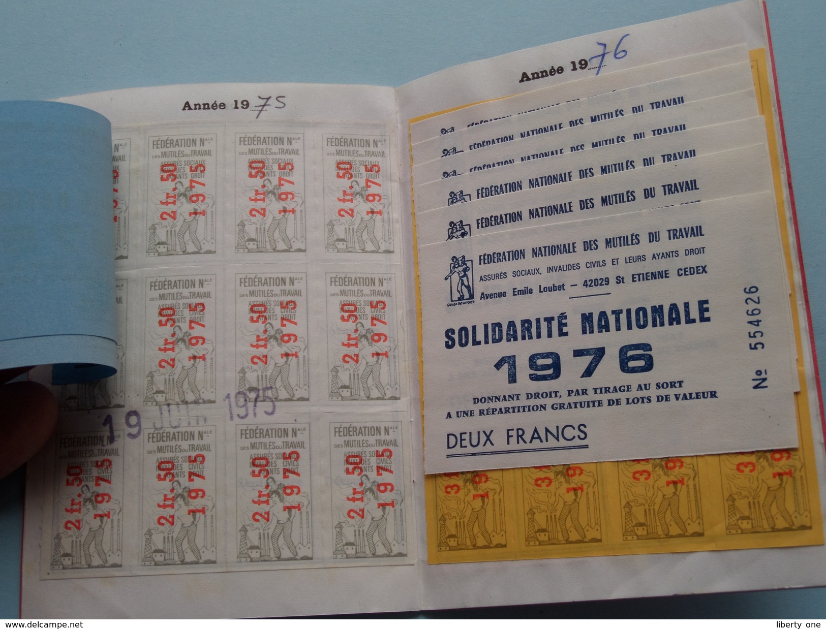 Carnet D'ADHERENT Adhésion Mutilé Ou Assuré Social - Dép. CREUSE: Anno 1975/76/77/78/79 ( Voir Photo Detail Svp ) ! - 1950 - ...