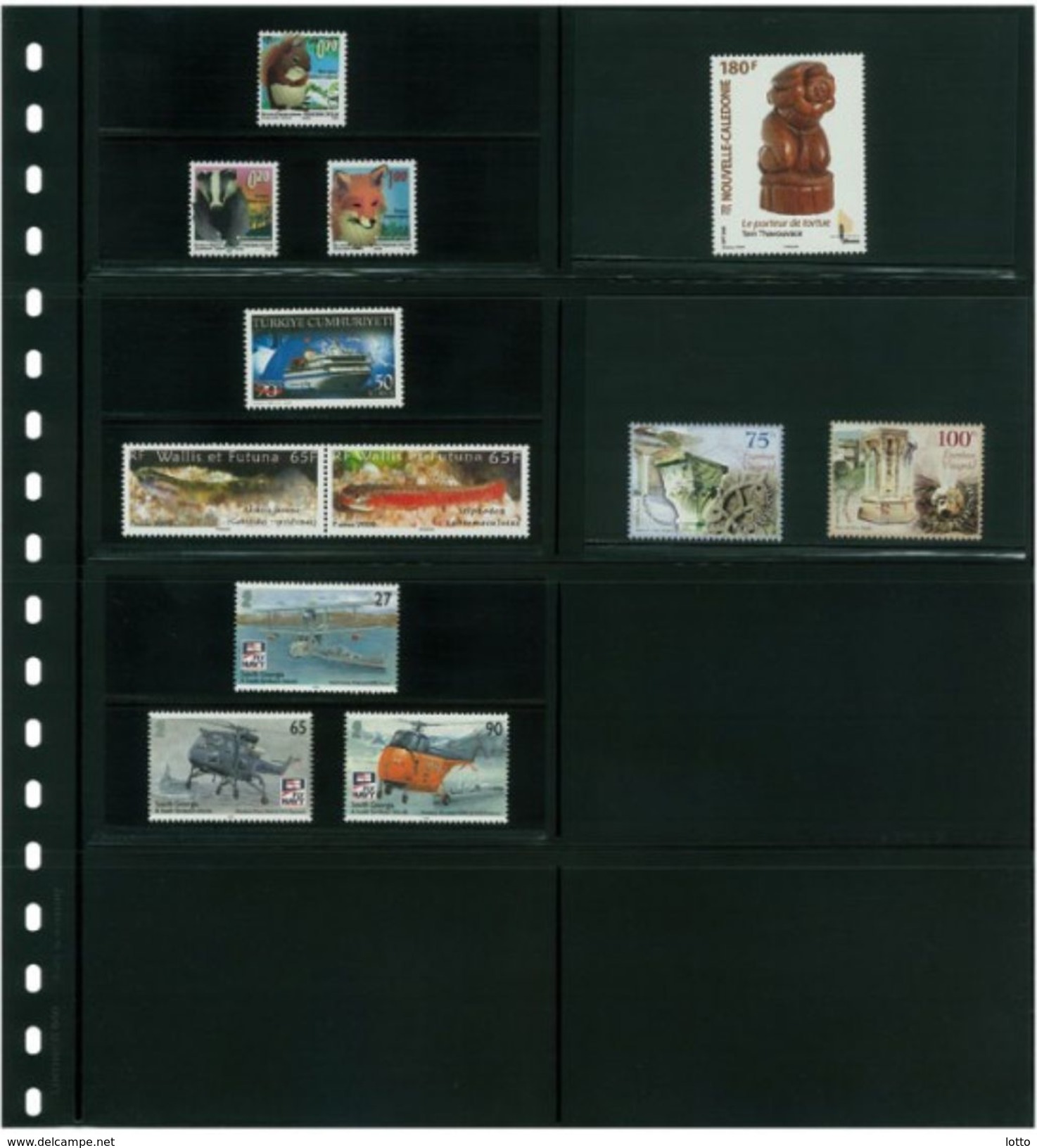 Lindner Omnia Klemmkartenblatt Mit 8 Taschen (120 X 66 Mm) Pro Seite, Schwarz +++ NEU OVP +++ (040) - Vierges