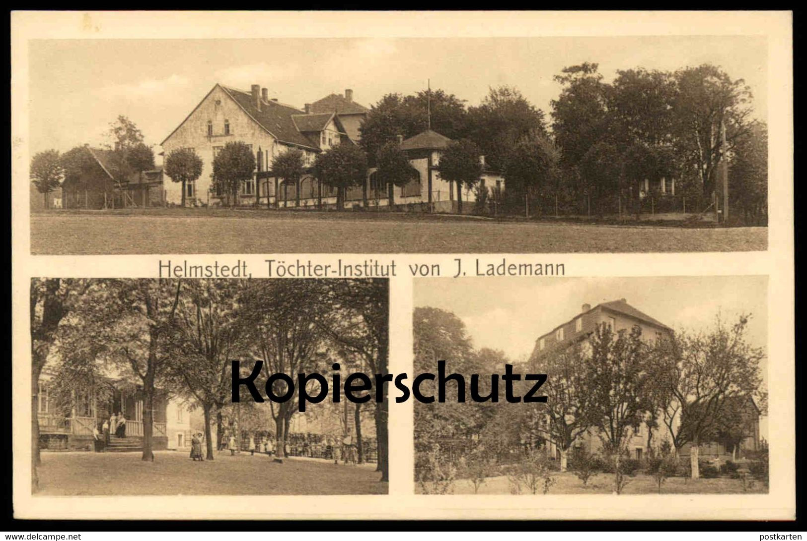 ALTE POSTKARTE HELMSTEDT TÖCHTER-INSTITUT VON J. LADEMANN Ansichtskarte Postcard Cpa AK - Helmstedt