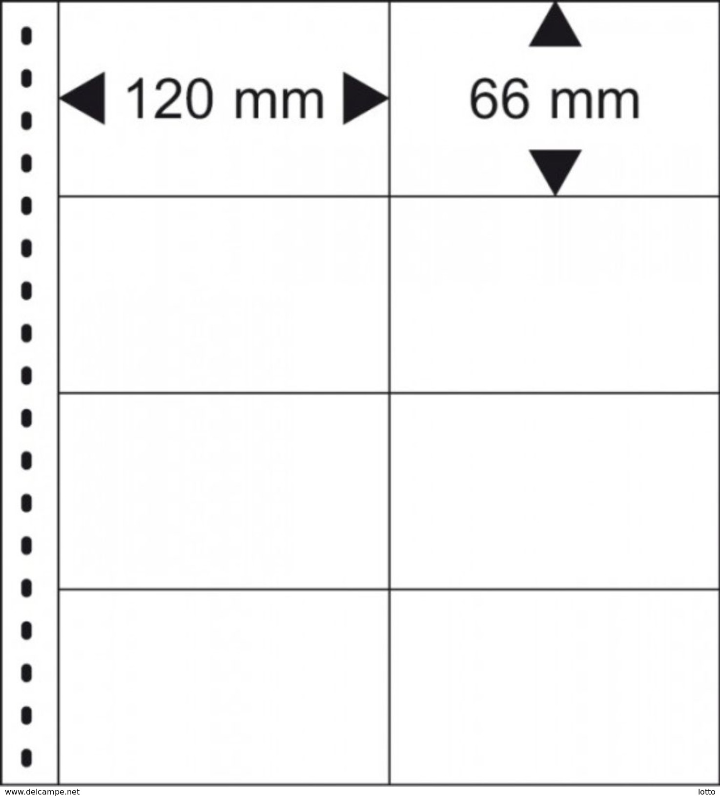 Lindner Omnia Klemmkartenblatt Mit 8 Taschen (120 X 66 Mm) Pro Seite, 10er-Packung, Weiss +++ NEU OVP +++ (030) - Vierges