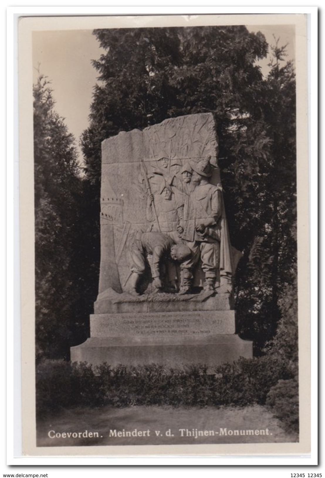 Coevorden, Meindert V.d. Thijnen-Monument ( Treinstempel ) - Coevorden