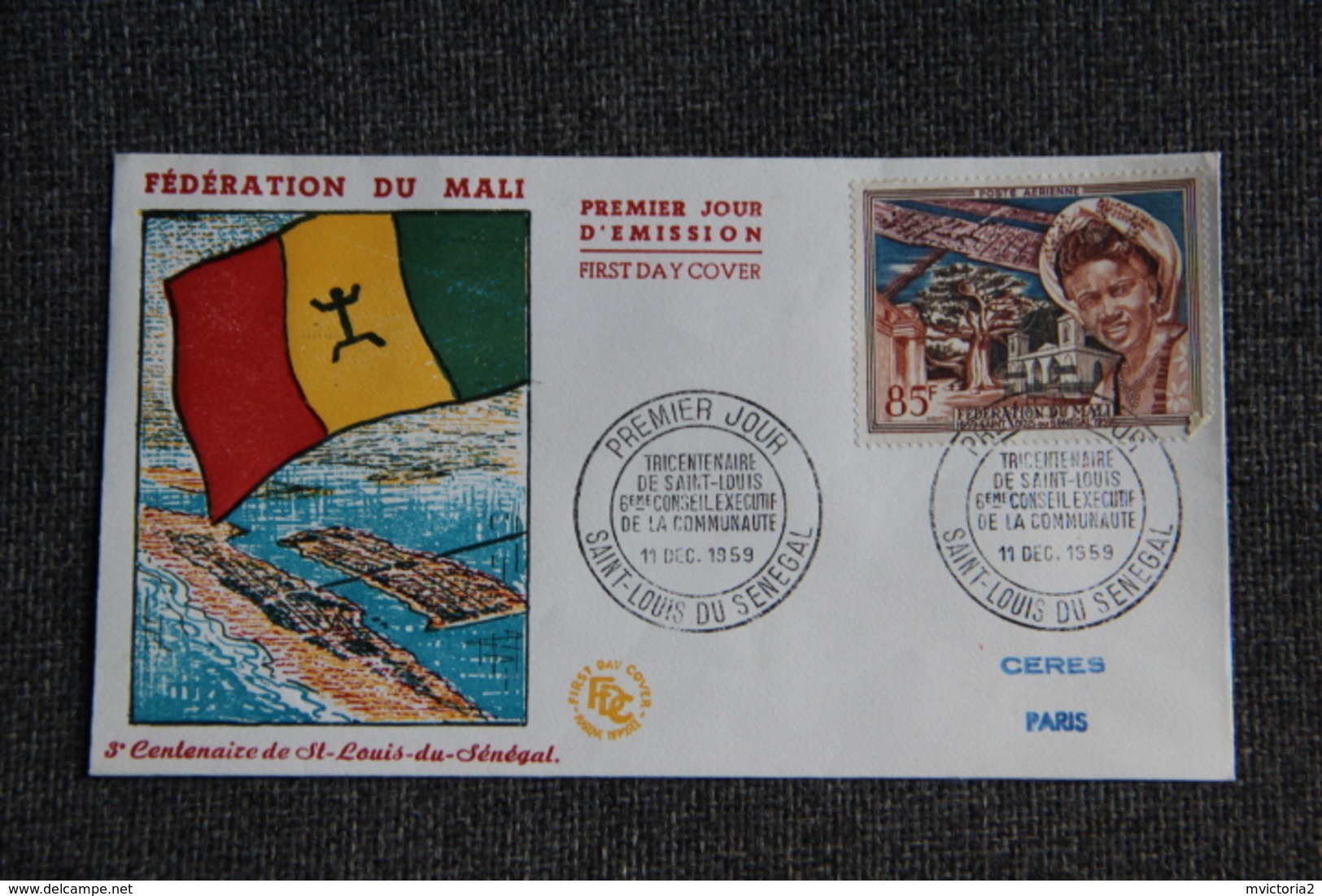 FDC  - 1er Jour D'Emission - Tricentenaire De ST LOUIS Du SENEGAL - Mali (1959-...)