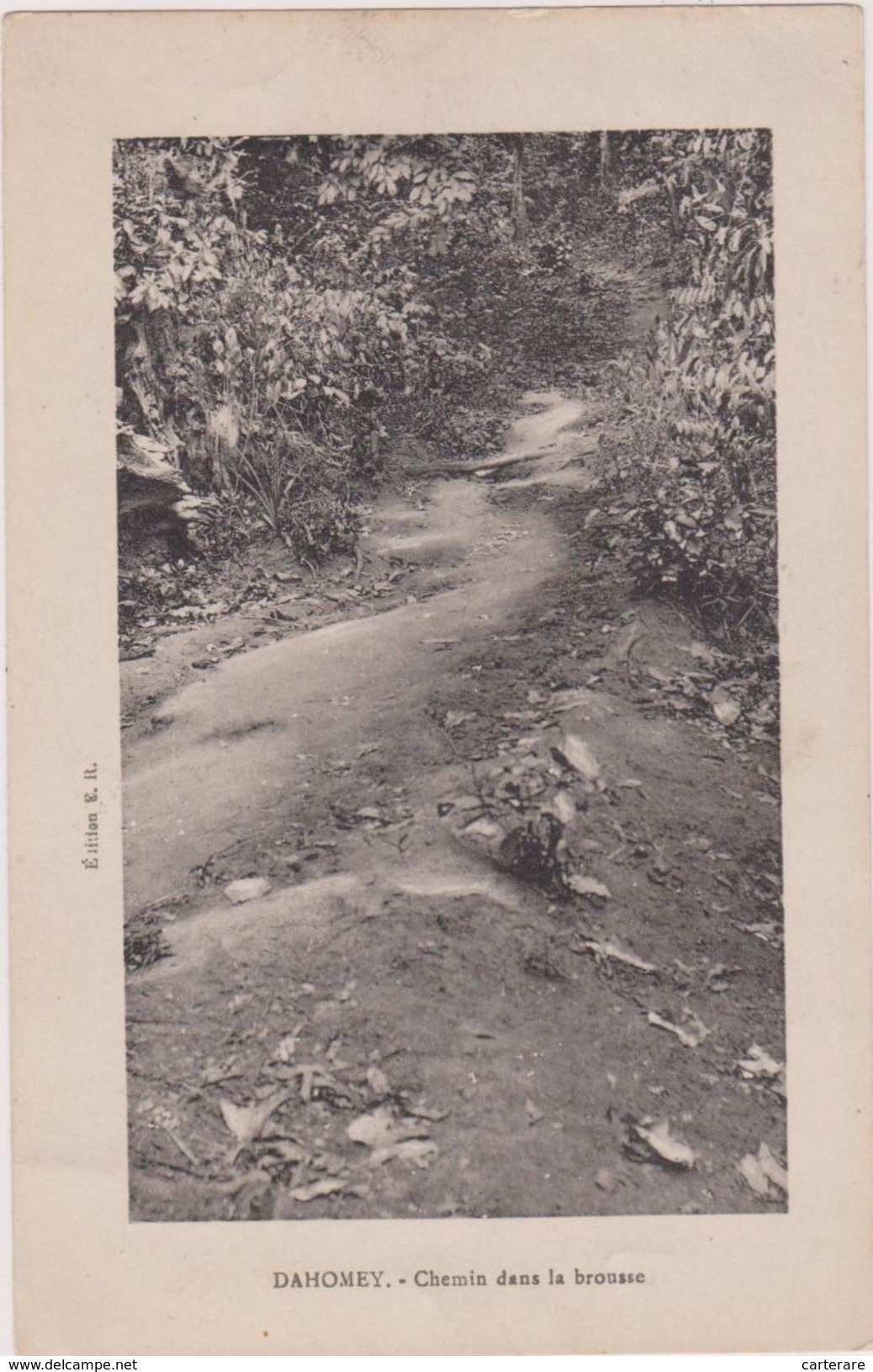 AFRIQUE ,DAHOMEY,danhomé 1900,sud Est Bénin Actuel,royaume Africain,route,chemin Dans La Brousse,rare - Dahome