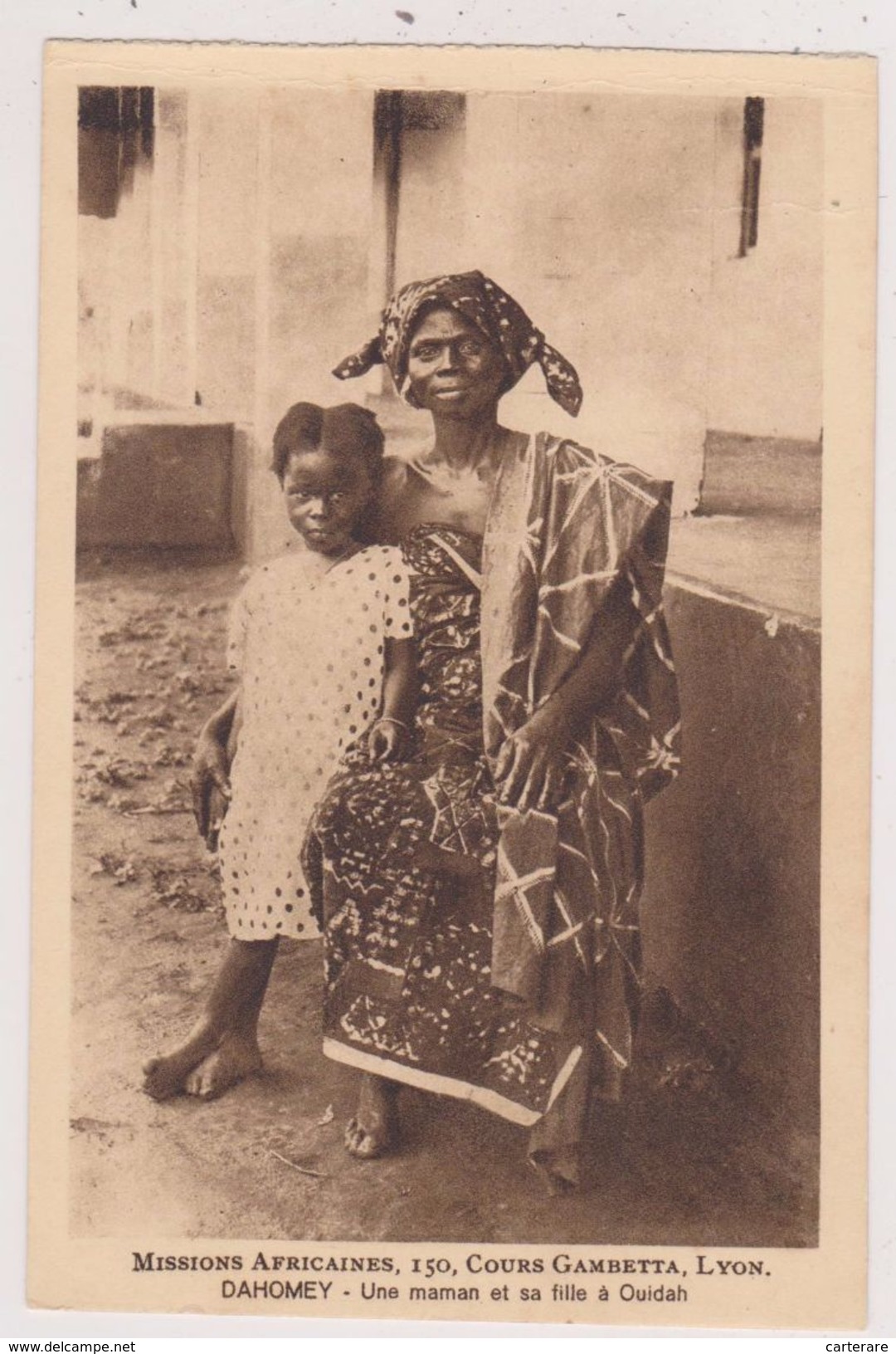 AFRIQUE DAHOMEY,danhomé 1900,sud Est Bénin Actuel,royaume Africain,Ouidah,maman Et Sa Fille,rare - Benin