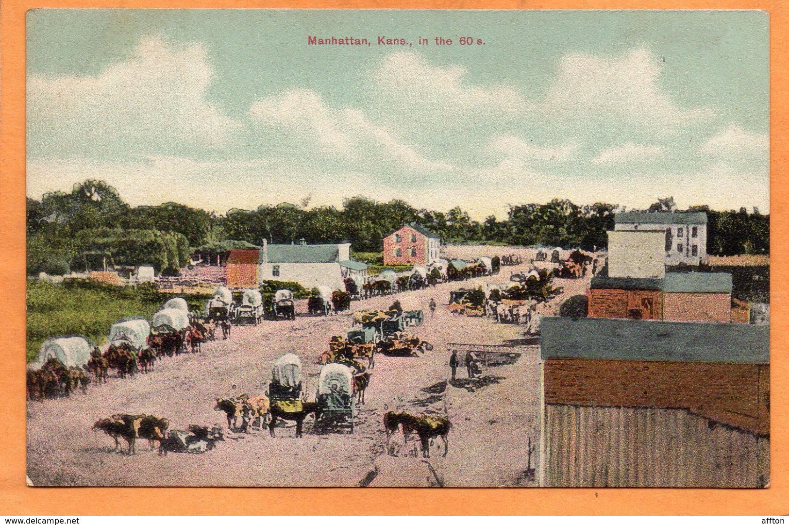 Manhattan KS 1905 Postcard - Manhattan