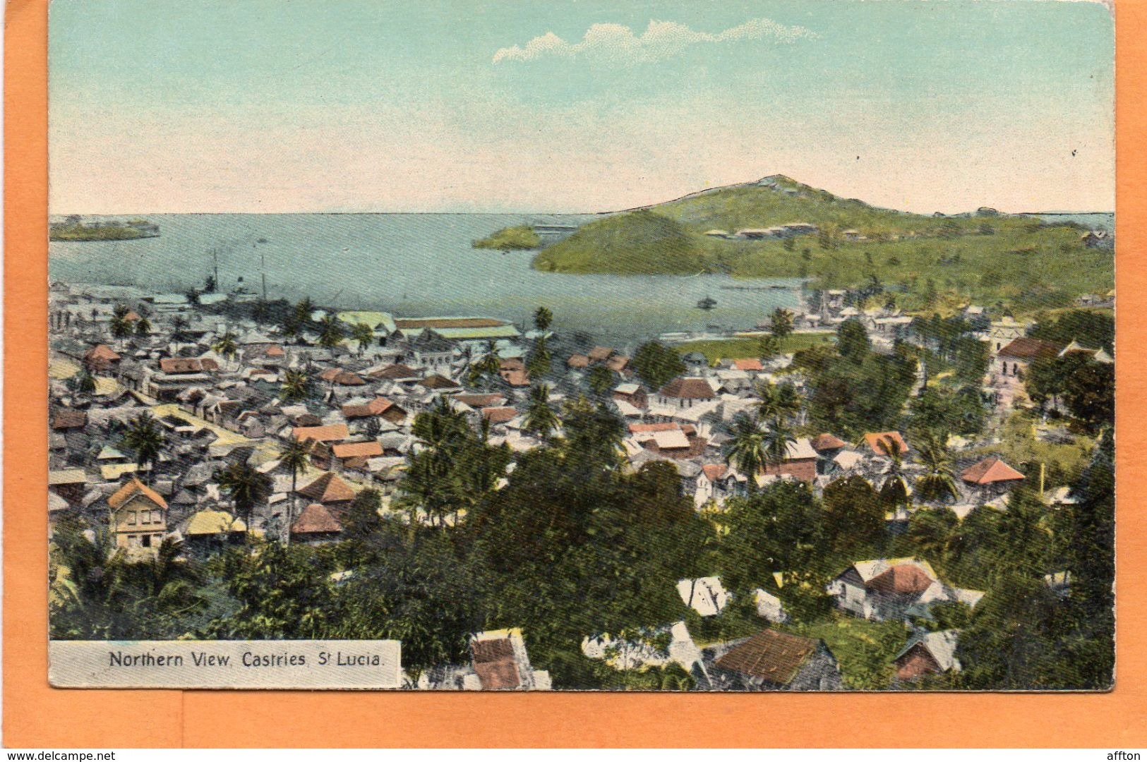 Saint Lucia BWI 1910 Postcard - Santa Lucía