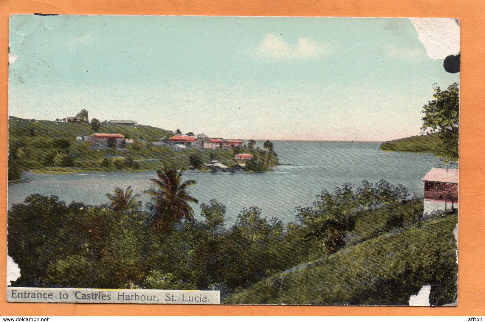 Saint Lucia BWI 1910 Postcard - Saint Lucia