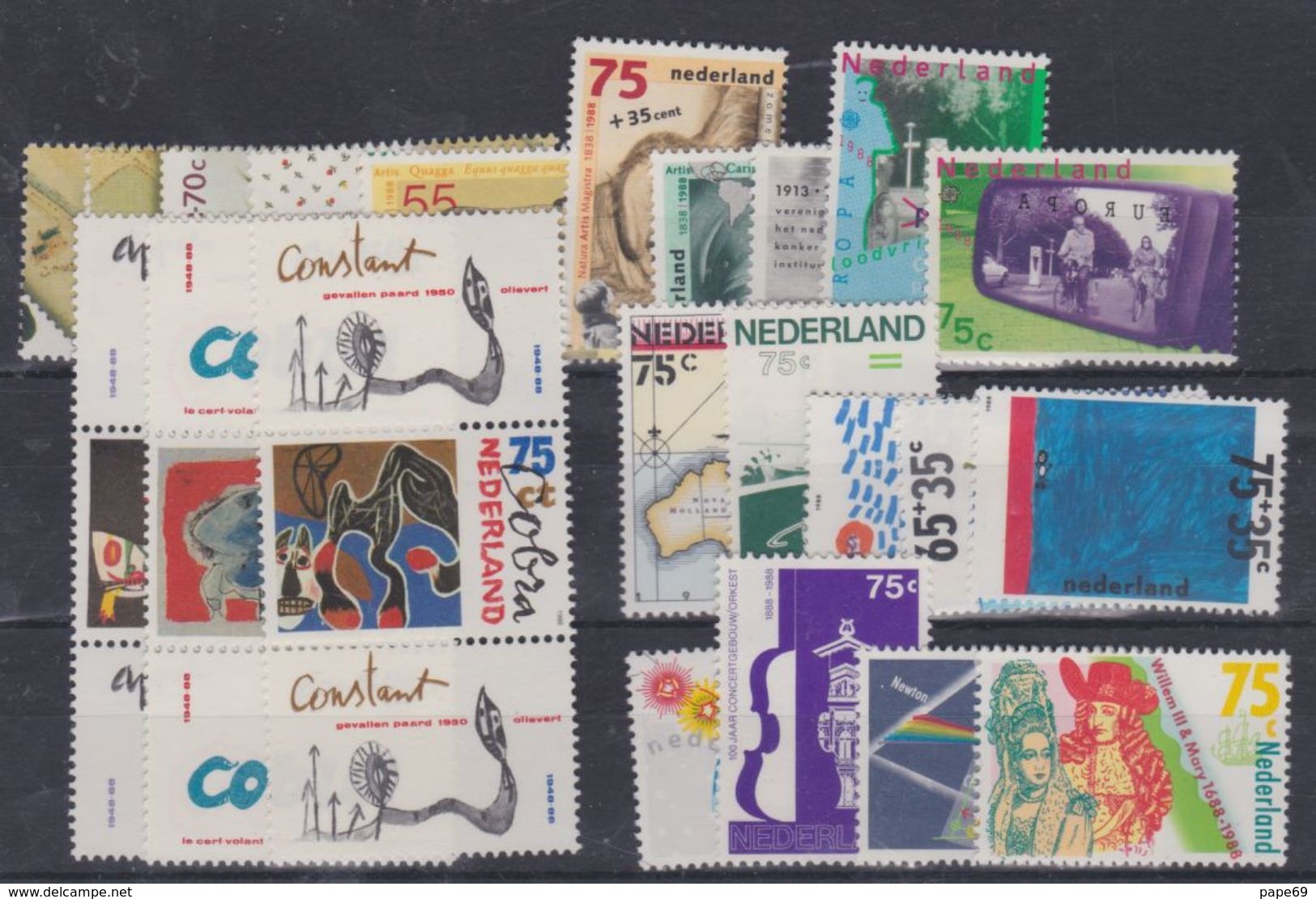 Pays-Bas N° 1306 / 26 XX : Année 1988 En Timbres-poste Complète Les 21 Valeurs Sans Charnière TB - Full Years