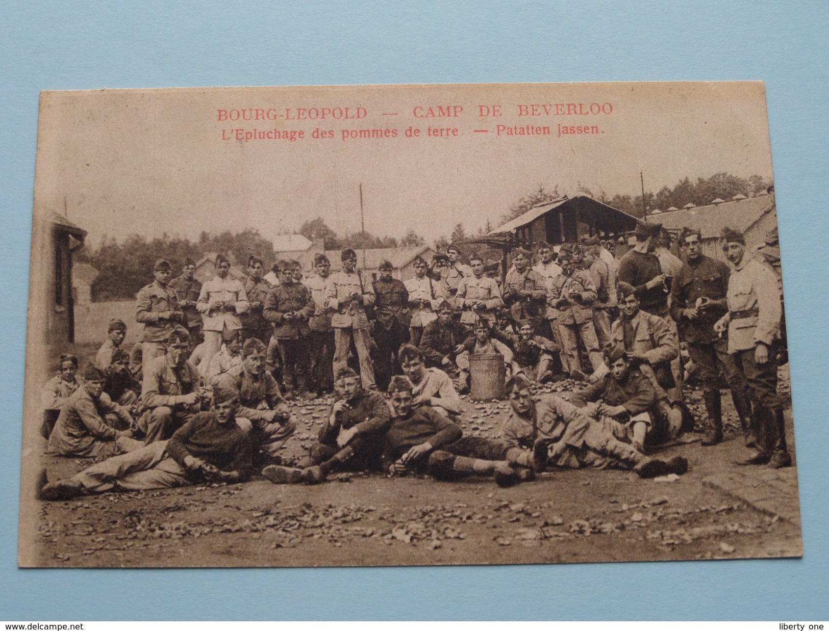 PATATTEN JASSEN L'Epluchage Des Pommes De Terre BOURG-LEOPOLD ( Notre Pays ) Anno 1925 ( Details Zie Foto´s ) !! - Leopoldsburg (Camp De Beverloo)