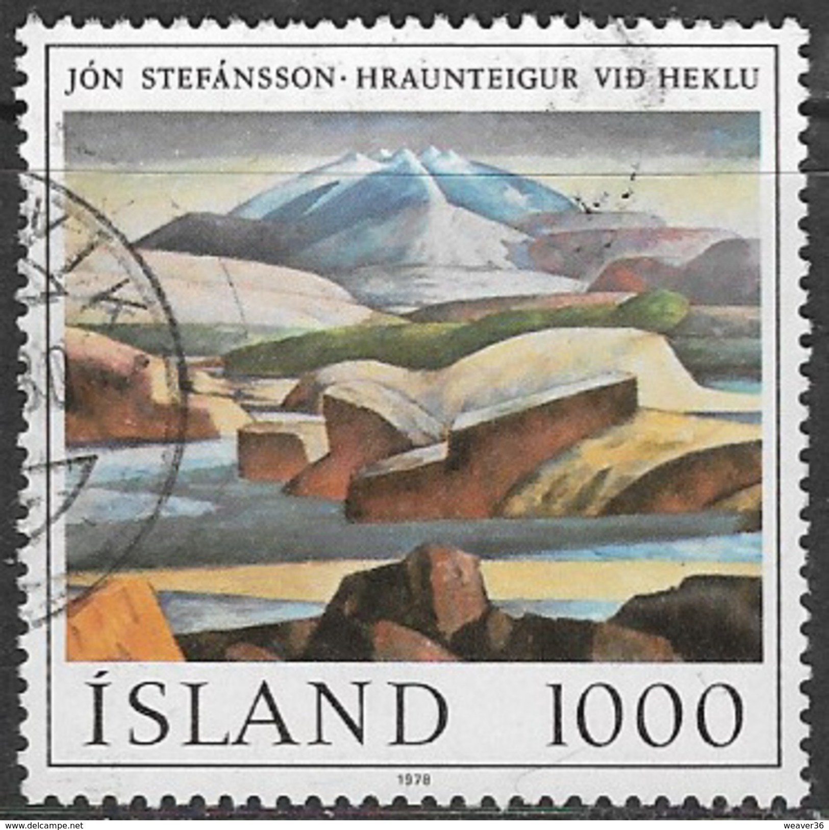 Iceland SG566 1978 Lava Scene 1000k Good/fine Used [34/29243/6D] - Used Stamps
