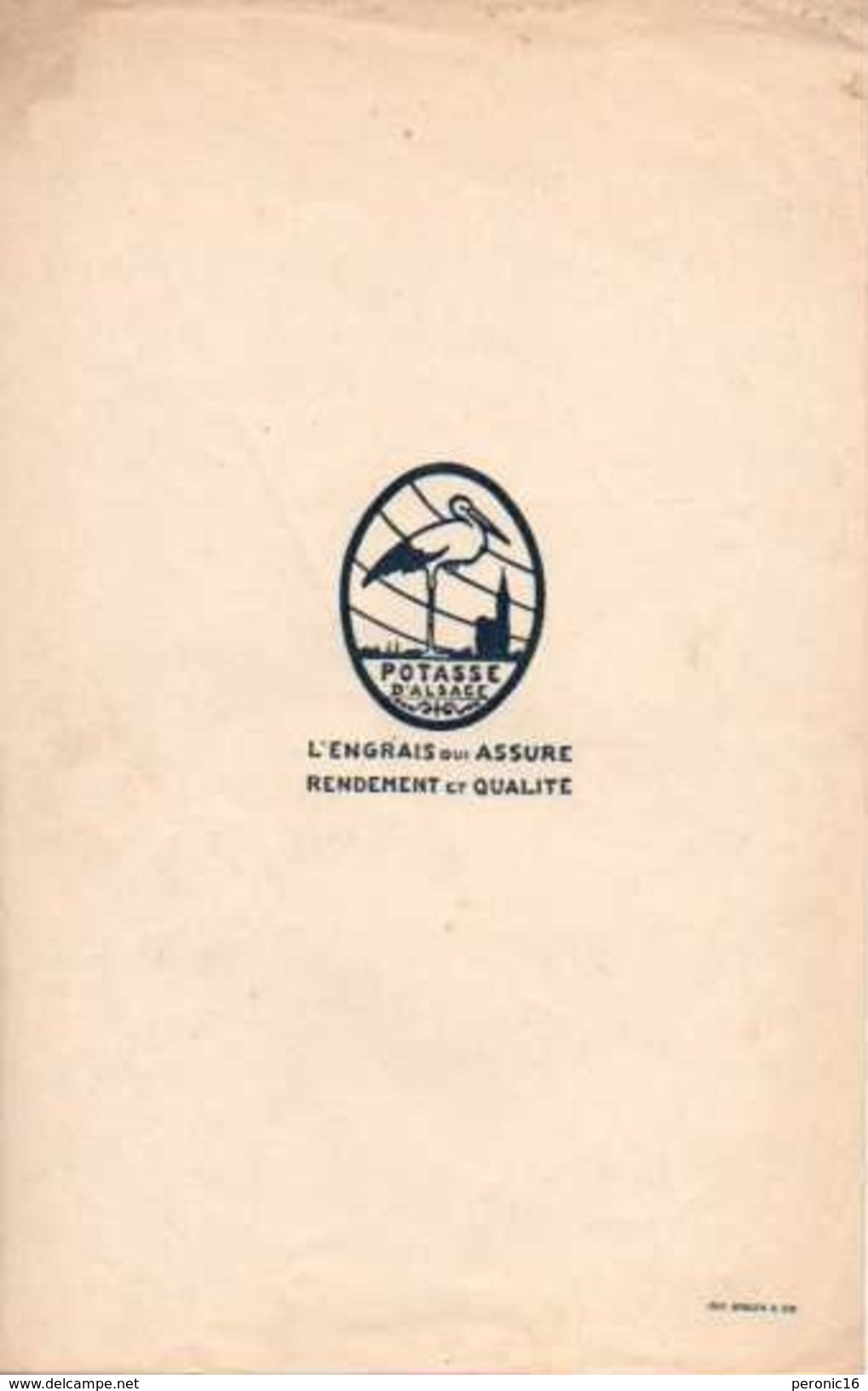 LA CHANSON DE LA POTASSE 1922, Potasse D'Alsace - Partitions Musicales Anciennes