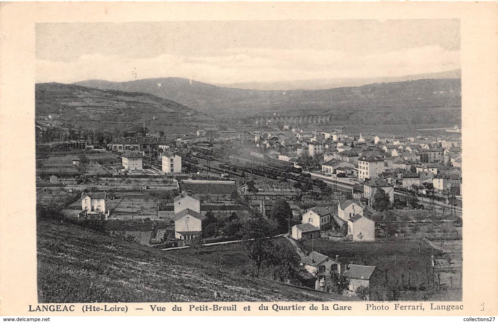 43-LANGEAC- VUE DU PETIT-BREUIL ET DU QUARTIER DE LA GARE - Langeac