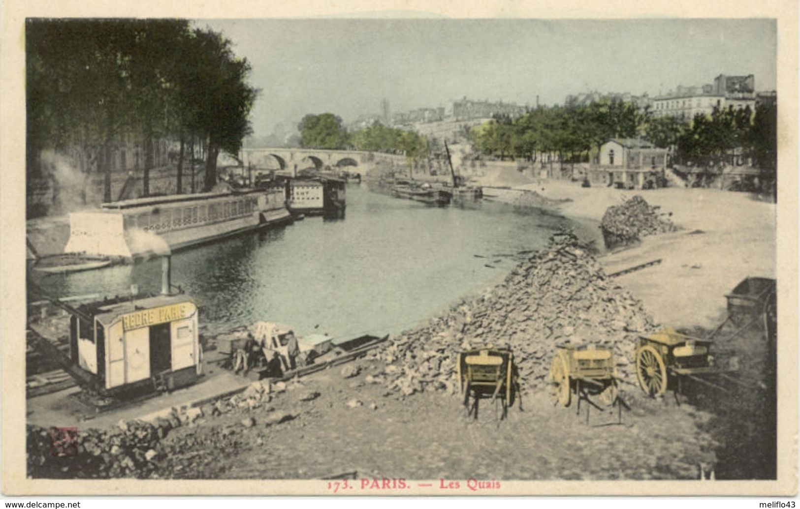 75/ CPA A : Paris - Les Quais (belle Carte) - Le Anse Della Senna