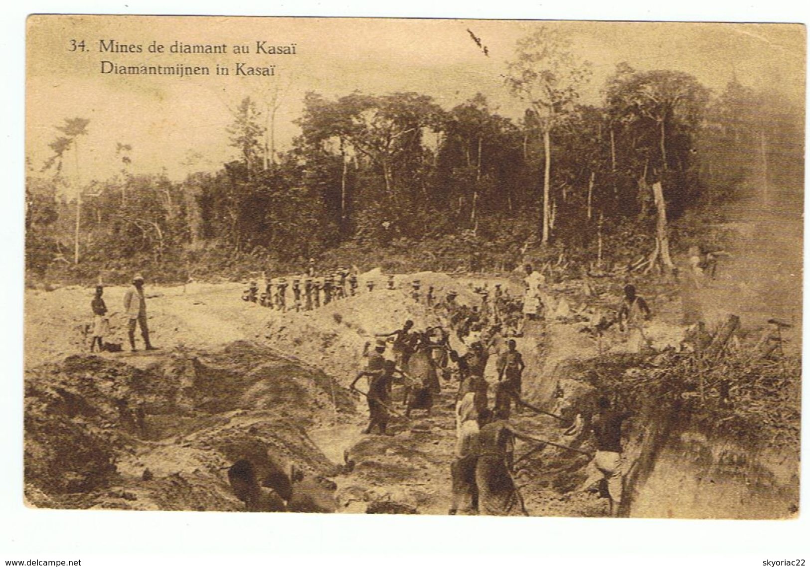 MINES De Diamants Au KASAI - Congo Belge