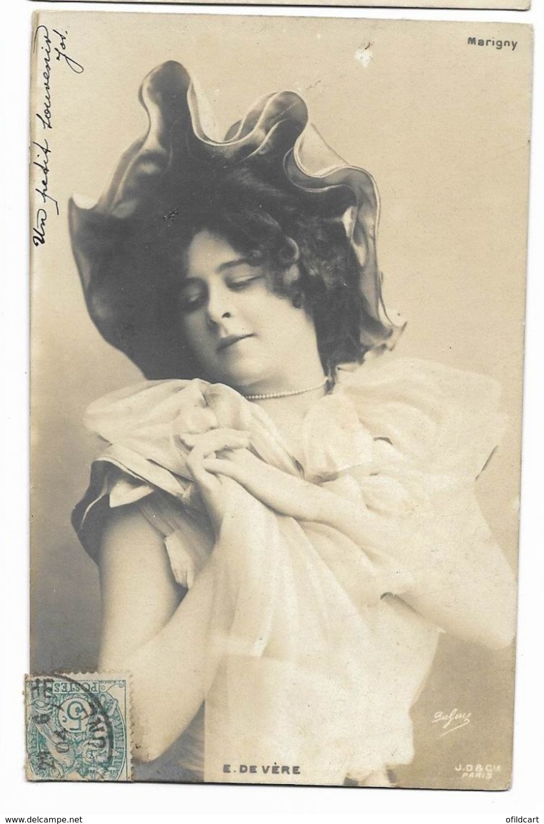Elise De Vère - Artiste De La Belle époque - Carte Postale Ancienne -  Femme Lady Frau - Entertainers
