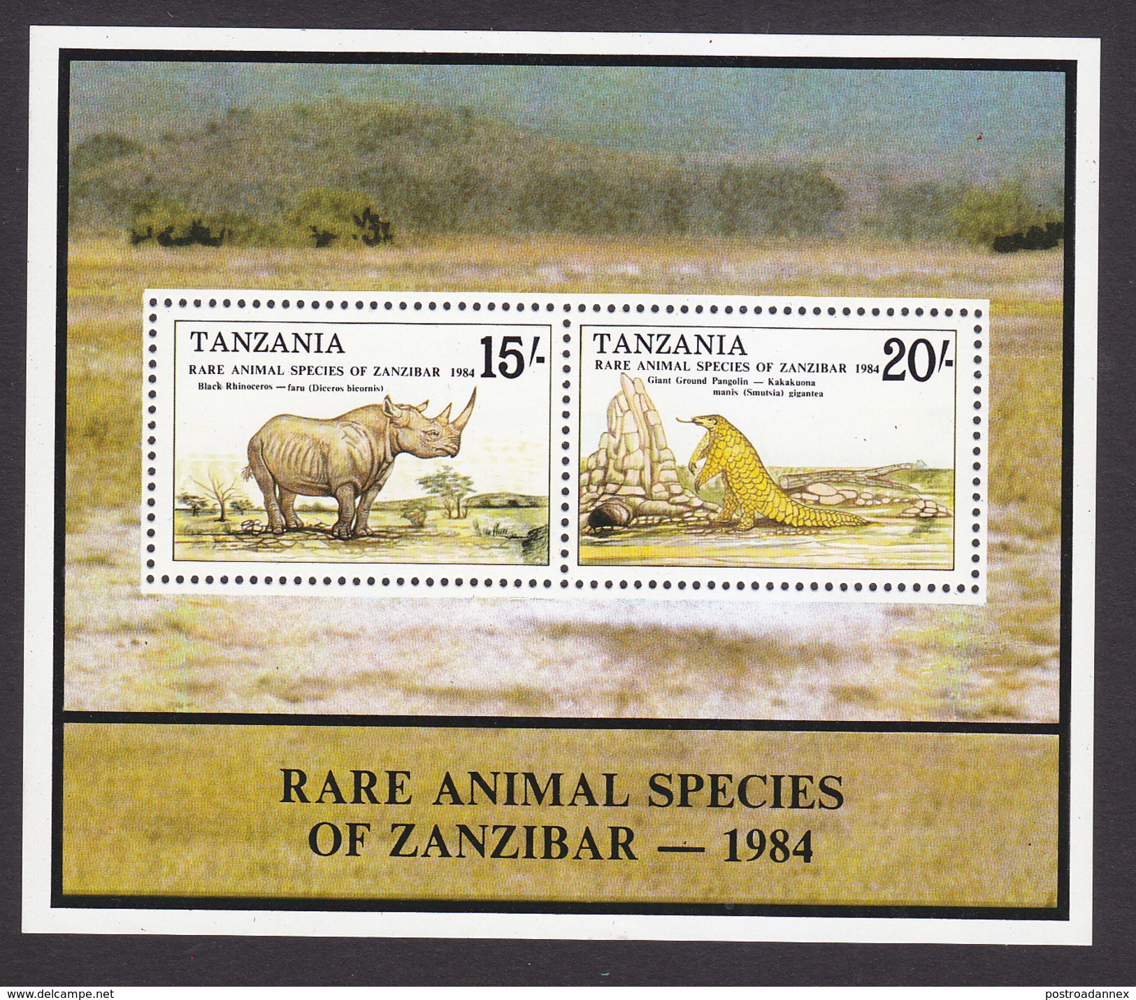 Tanzania, Scott #262, Mint Never Hinged, Rare Species, Issued 1985 - Tanzanie (1964-...)