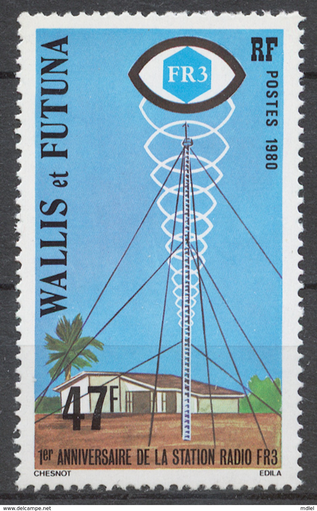 Wallis And Futuna 372** RADIO STATION - Ungebraucht