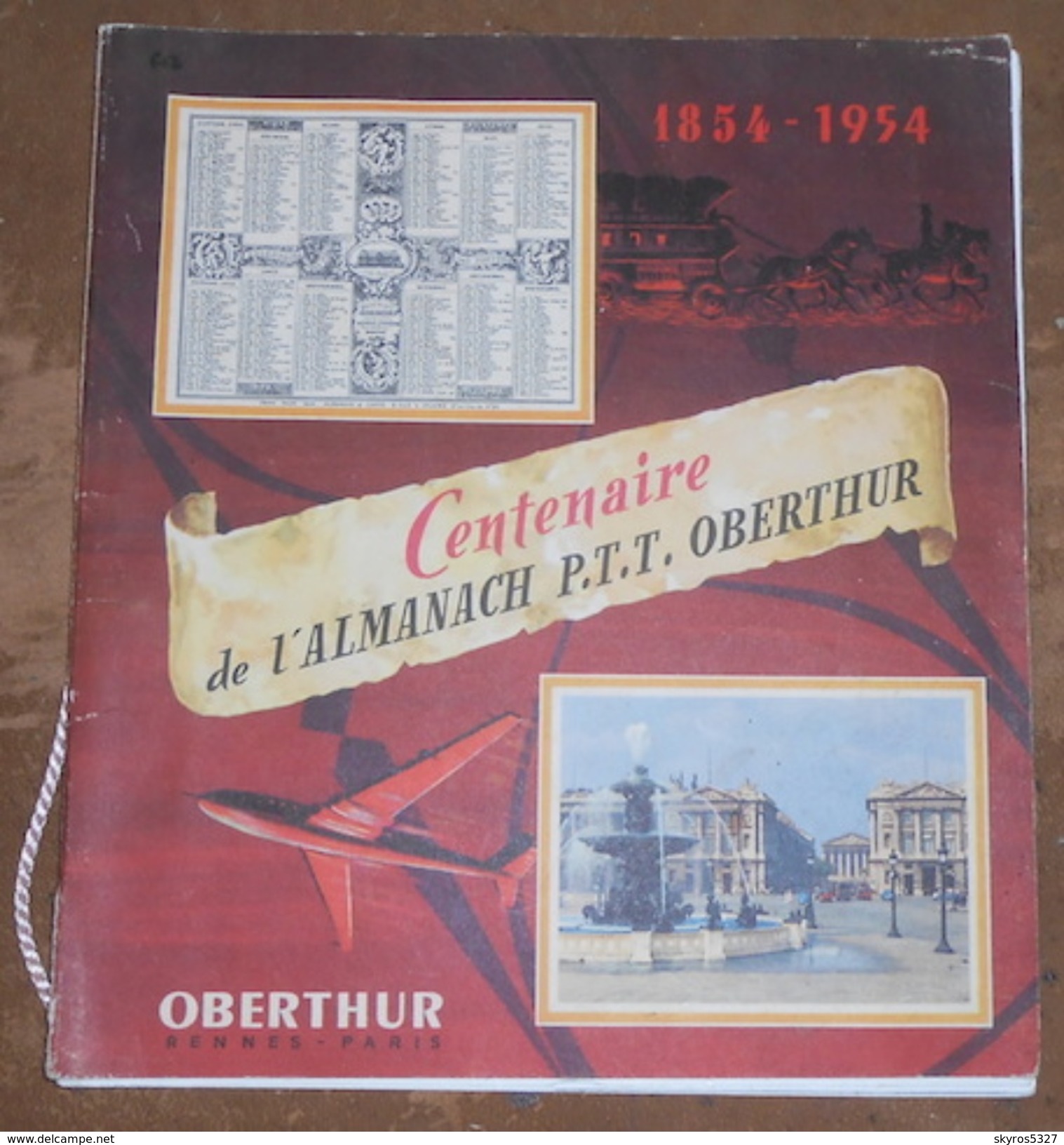 1854-1954 Centenaire De L'Almanach P.T.T. Oberthur - Autres & Non Classés