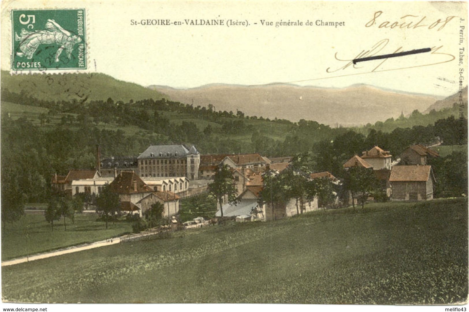 38/ CPA - Saint Geoire En Valdaine - Vue Générale De Champet - Saint-Geoire-en-Valdaine