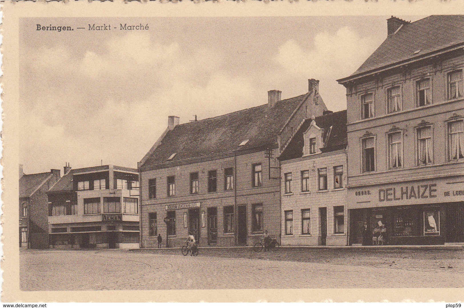 Cpa 2 Scans Rare Beringen Delhaize De Leeuw (  Uitg Boekhandel Ruiten 7 Collegestraat Beringen ) - Beringen