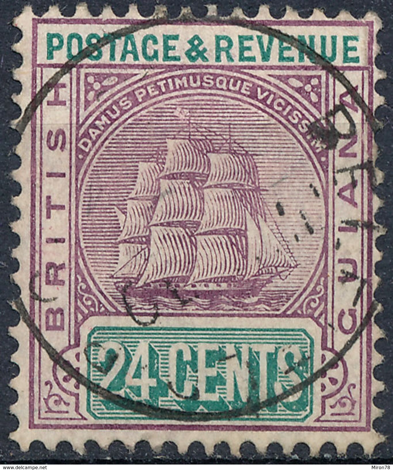 Stamp British Guiana 1889 Used Lot#95 - British Guiana (...-1966)