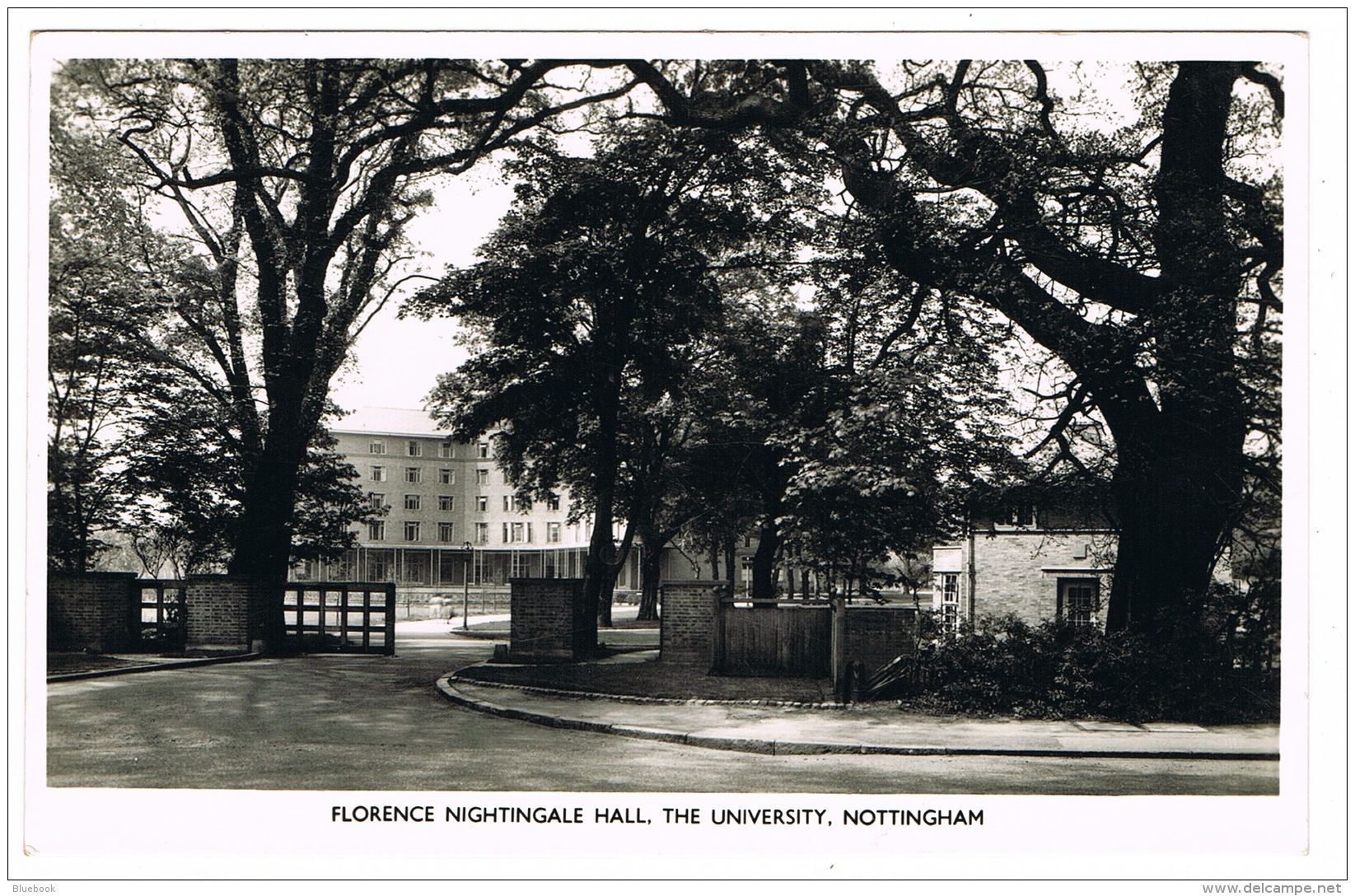 RB 1167 -  1962 Real Photo Postcard - Florence Nightingale Hall - Nottingham University - Nottingham