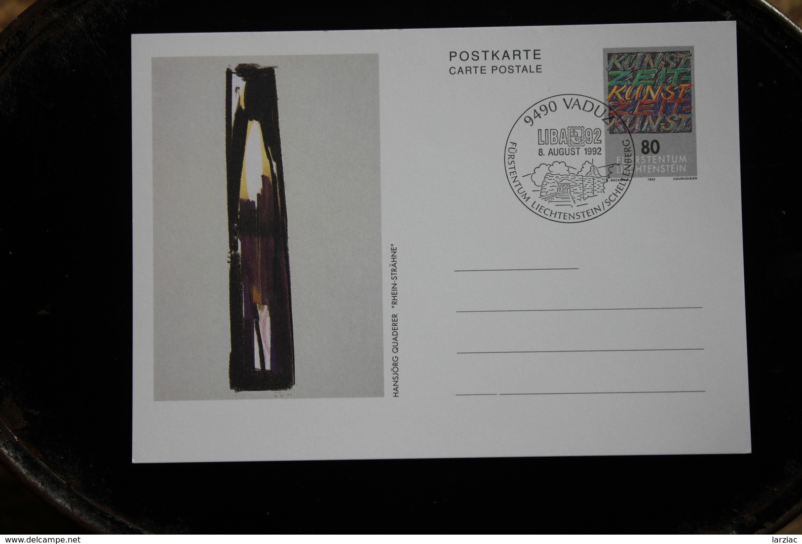 Liechtenstein Entier Postal Carte Postale Liba92 Vaduz 1992 - Ganzsachen