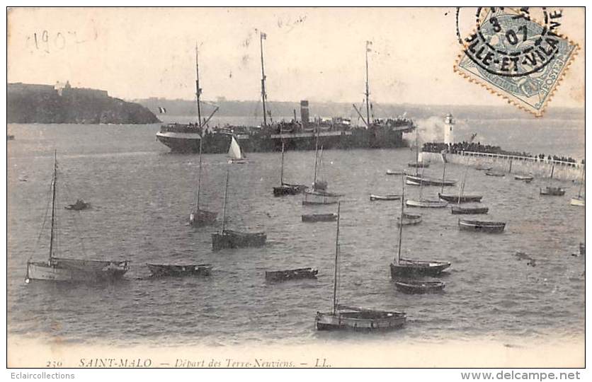 Saint Malo      35           Départ Des Terreneuvas  .    (voir Scan) - Saint Malo