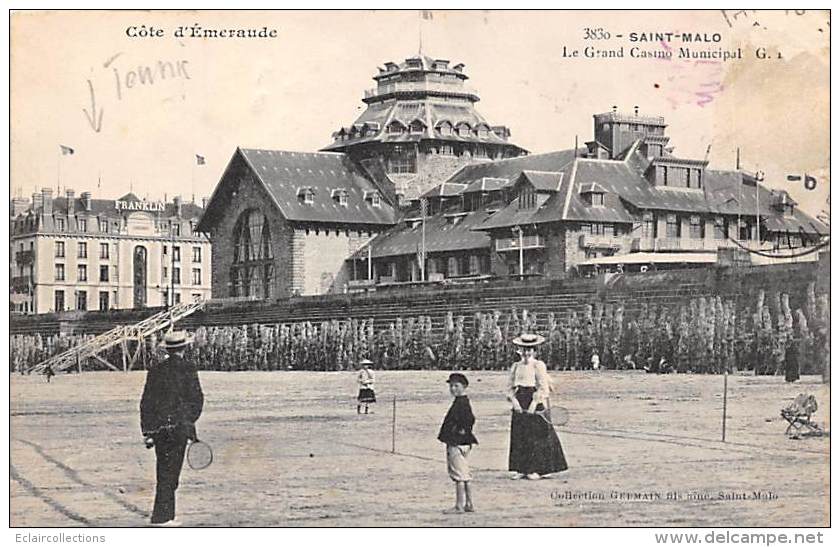 Saint Malo      35        Le Casino Municipal - Tennis -       (voir Scan) - Saint Malo