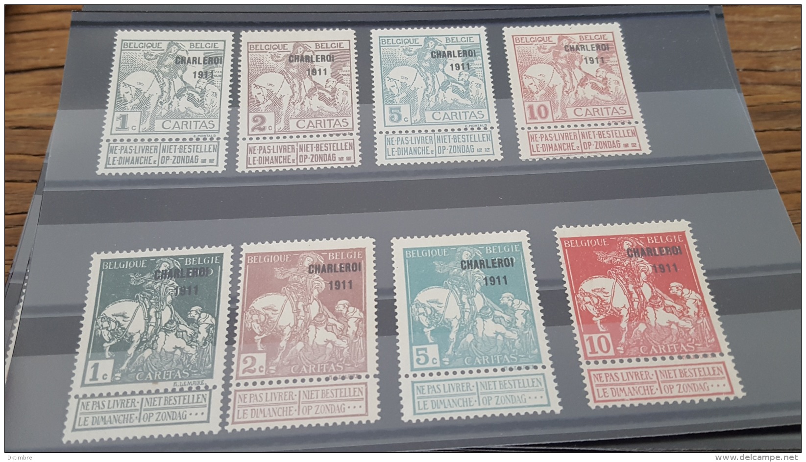 LOT 363723 TMBRE DE BELGIQUE NEUF*  N°100  A 107 VALEUR 90 EUROS DEPART A 1&euro; - Collections